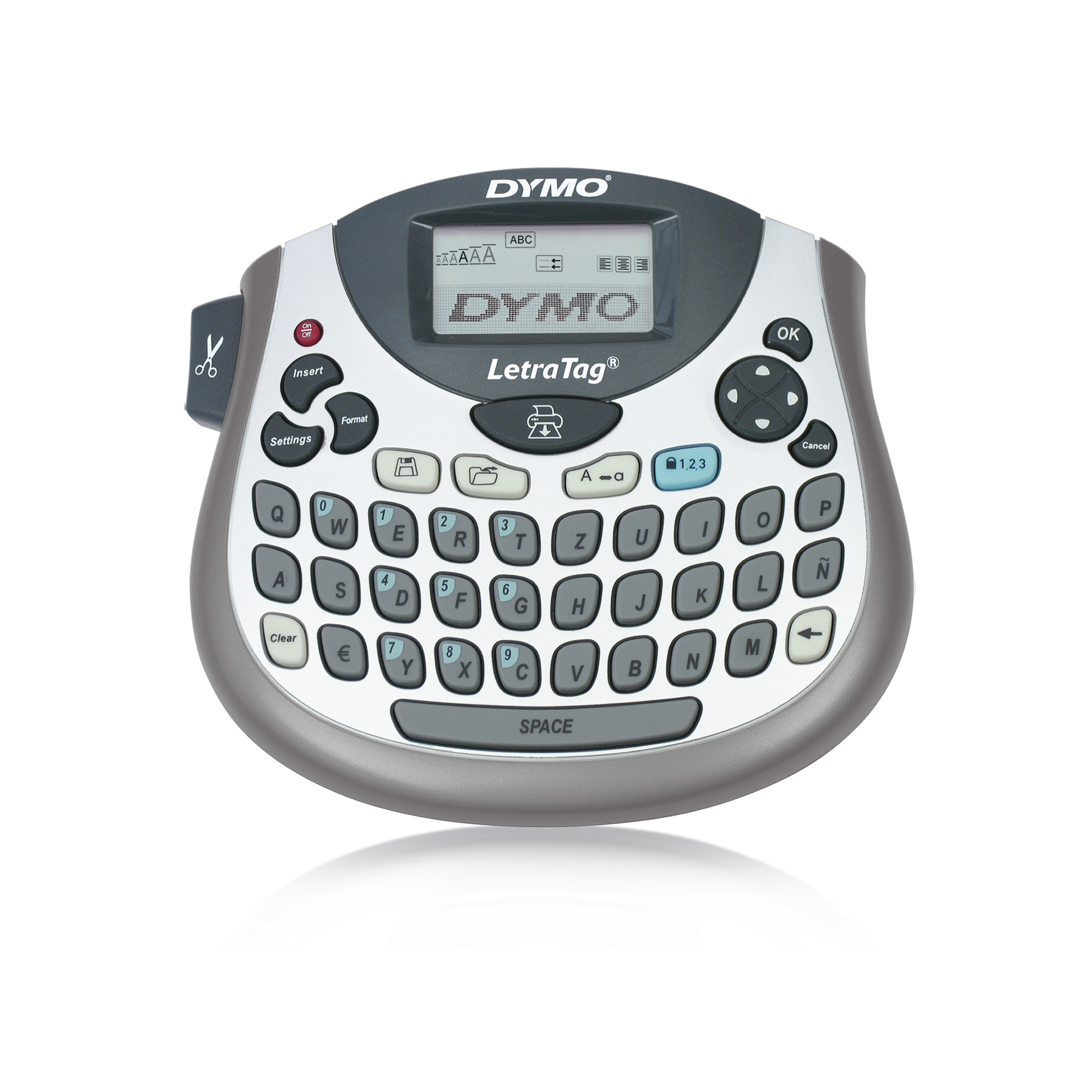 Dymo LetraTag LT-100T Etikettendrucker 12 mm Thermotransfer Grau