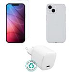 eSTUFF Kit for iPhone 14 Pro. Charger Cover Glass. Brown (ES-KIT-IPH14PRO)