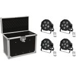 EUROLITE Set 4x LED SLS-603 + Case EC-SL4M Größe M (20000306)