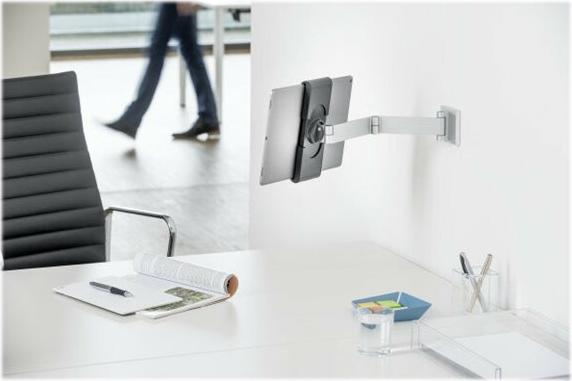 DURABLE TABLET HOLDER WALL ARM 7"-13" Silber