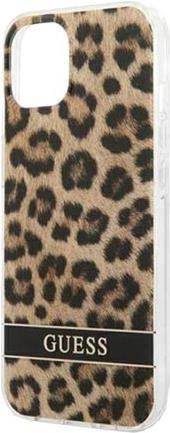 GUESS Hard Cover Leopard Brown, für iPhone 13 Mini, GUHCP13SHSLEOW (GUHCP13SHSLEOW)
