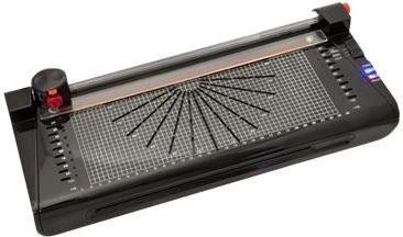 OLYMPIA A 245 Combo Laminator schwarz-silber fuer A4 Stauloesehebel 3-5min Aufwaermzeit 380mm pro min 0,08-0,125mm Foliendicke (3118)