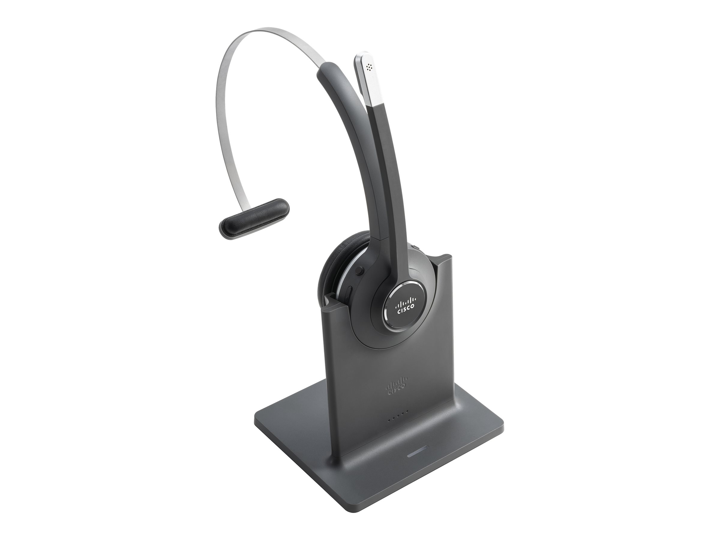 Cisco 561 Wireless Single Headset On-Ear DECT 6.0 Schwarz, Grau