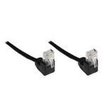 Patchkabel, Cat. 5e, F/UTP, schwarz, beidseitig 90° nach unten gewinkelt, 3m, Good Connections® (805S-030WI)