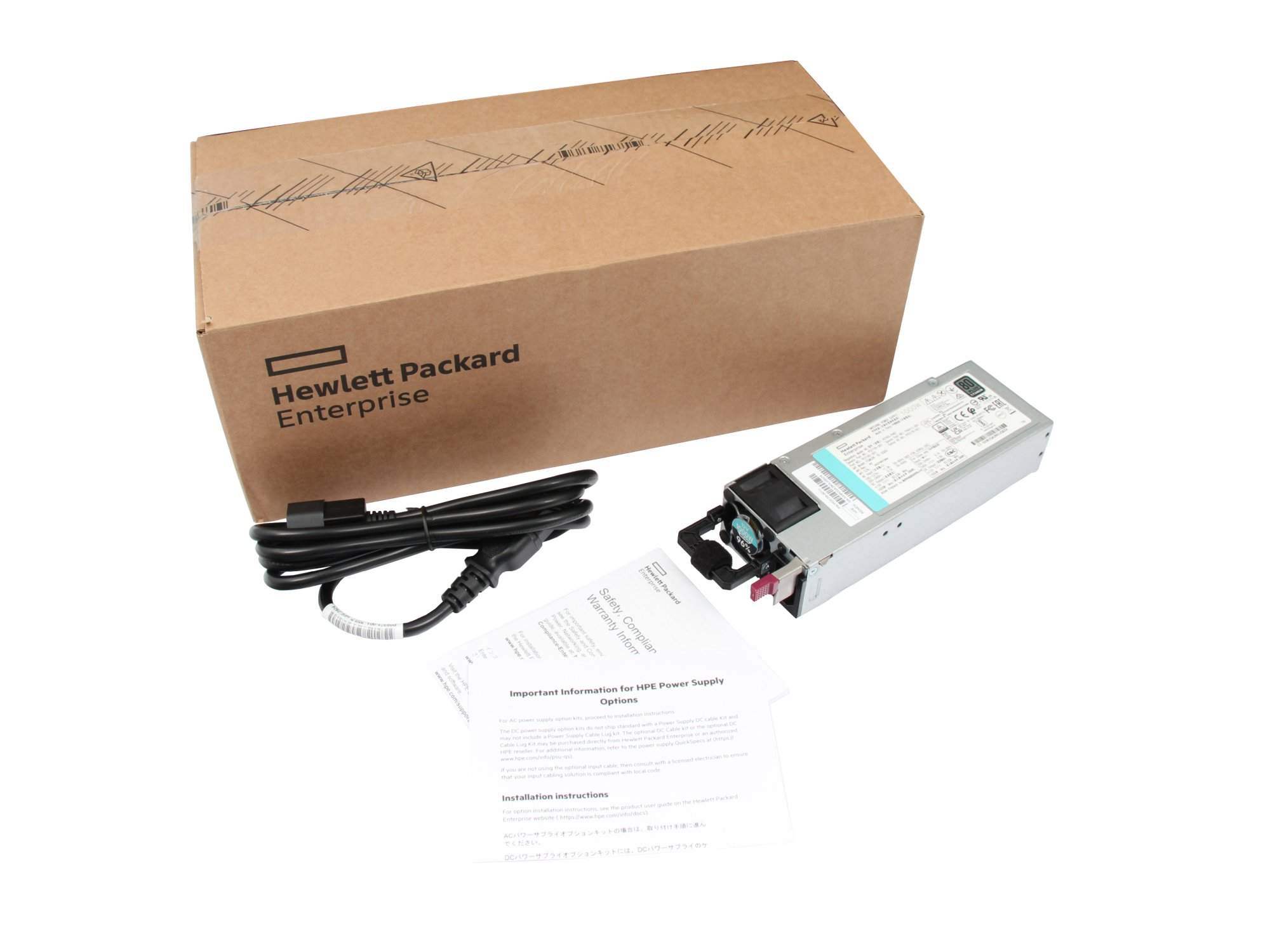 HPE P44412-001 1U Server-Netzteil 1000 W 80 PLUS Titanium Hot-Plug Silber