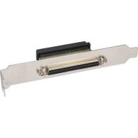 InLine® SCSI III U320 Slotblech, 68pol mini Sub D Bu/Bu, innen/außen (45550)