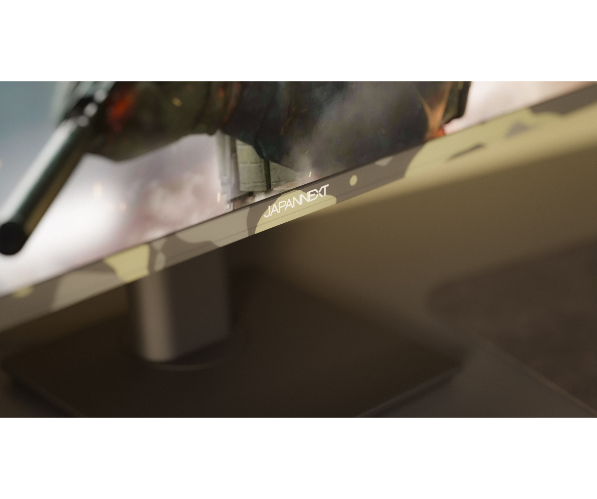 JAPANNEXT JN-IPS238FHD200F-HSP-CAMO 23.8" IPS Gaming Monitor 200 Hz 0.5 ms Schwarz
