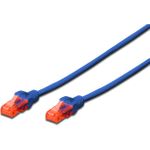 Digitus Patchkabel RJ45 U/UTP Cat6 5.00m blau Hebelschutz (DK-1612-050/B)