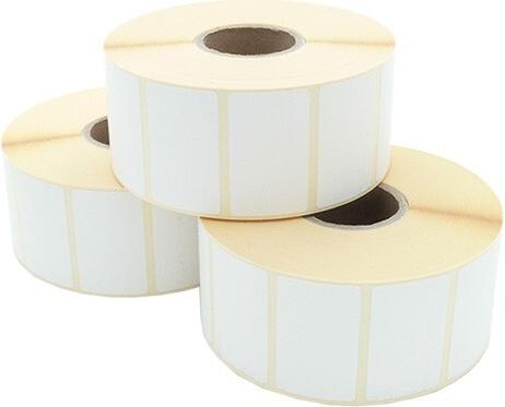 ARTDEV Etikettenrolle - Thermotransfer, 50 x 25mm, D94mm, Kern 40, 1500 Etiketten/Rolle, permanent (ETP 050-025 K40 D094)