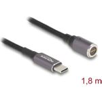Delock Stromkabel 24 pin USB-C (M) zu 8-poliger Steckverbinder magnetisch  3 A (80780)