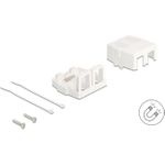 Delock Keystone Leergehäuse 2 Port mit magnetischer Unterseite, weiß (85843)
