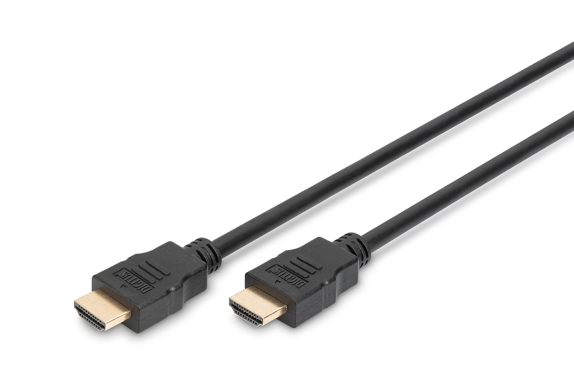Digitus AK-330107-020-S HDMI-Kabel mit Ethernet 2 m HDMI 2.0 Schwarz