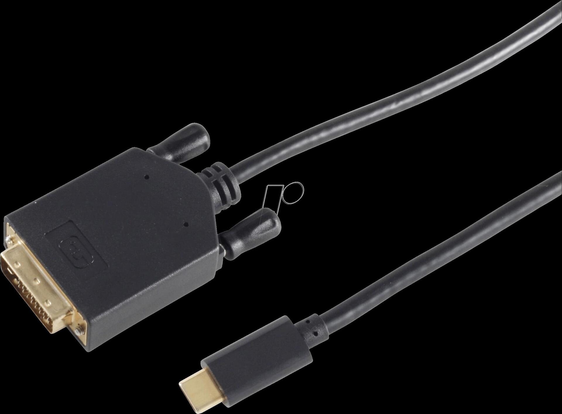 shiverpeaks BS10-58025 Videokabel-Adapter 1 m DVI-D USB Typ-C Schwarz (BS10-58025)