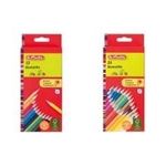 herlitz Dreikant-Buntstifte, 24er Karton-Etui aus Lindenholz, lackiert, FSC-Zertifiziert, sortiert in den (10412039)