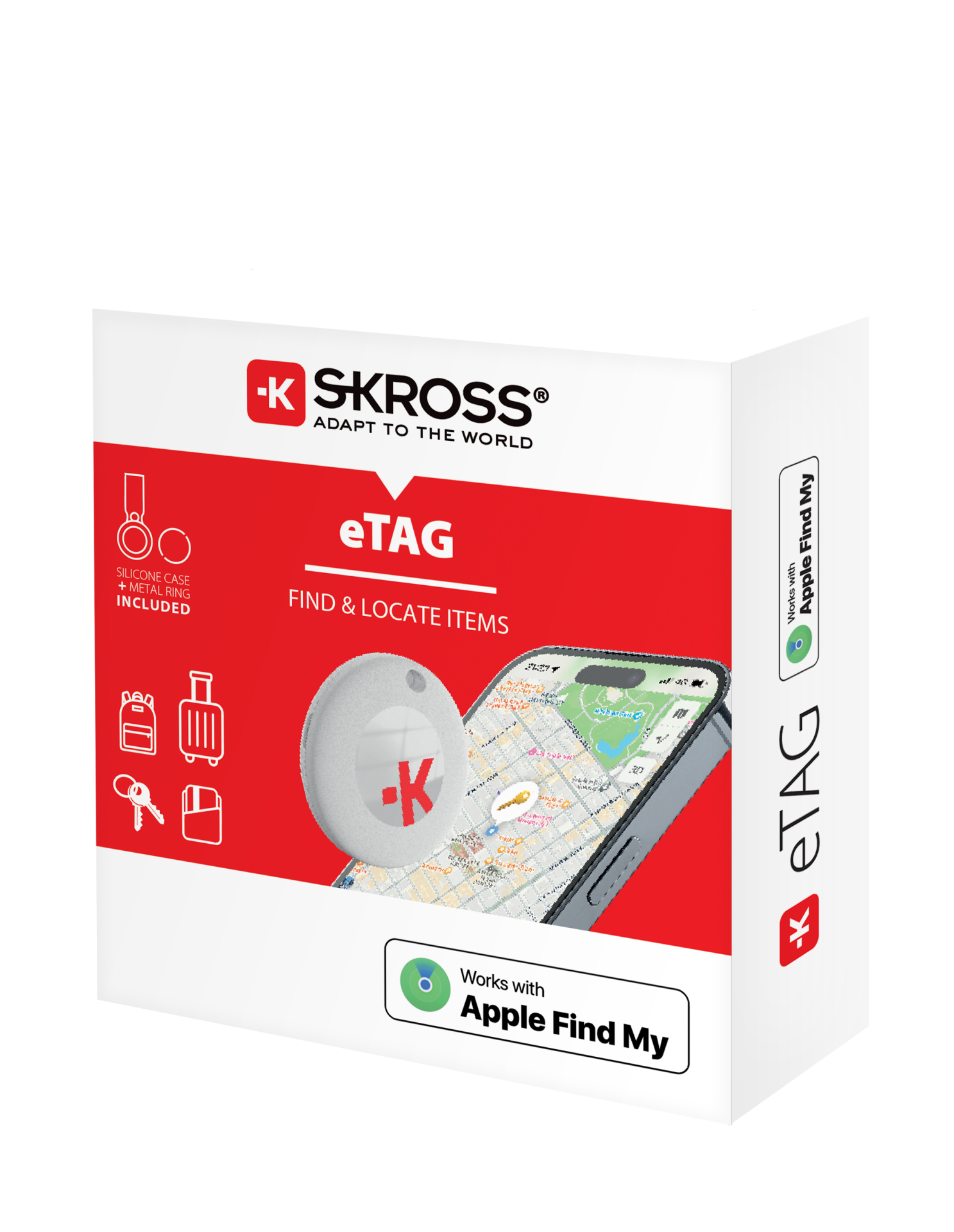 Skross Tracker eTag Apple Find My Weiß