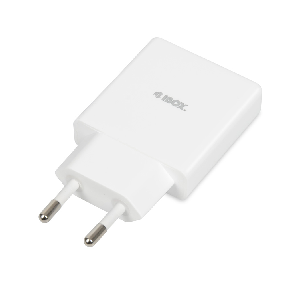 iBOX C-43 Slim GaN Netzladegerät 30 W Power Delivery USB-C USB-A Weiß