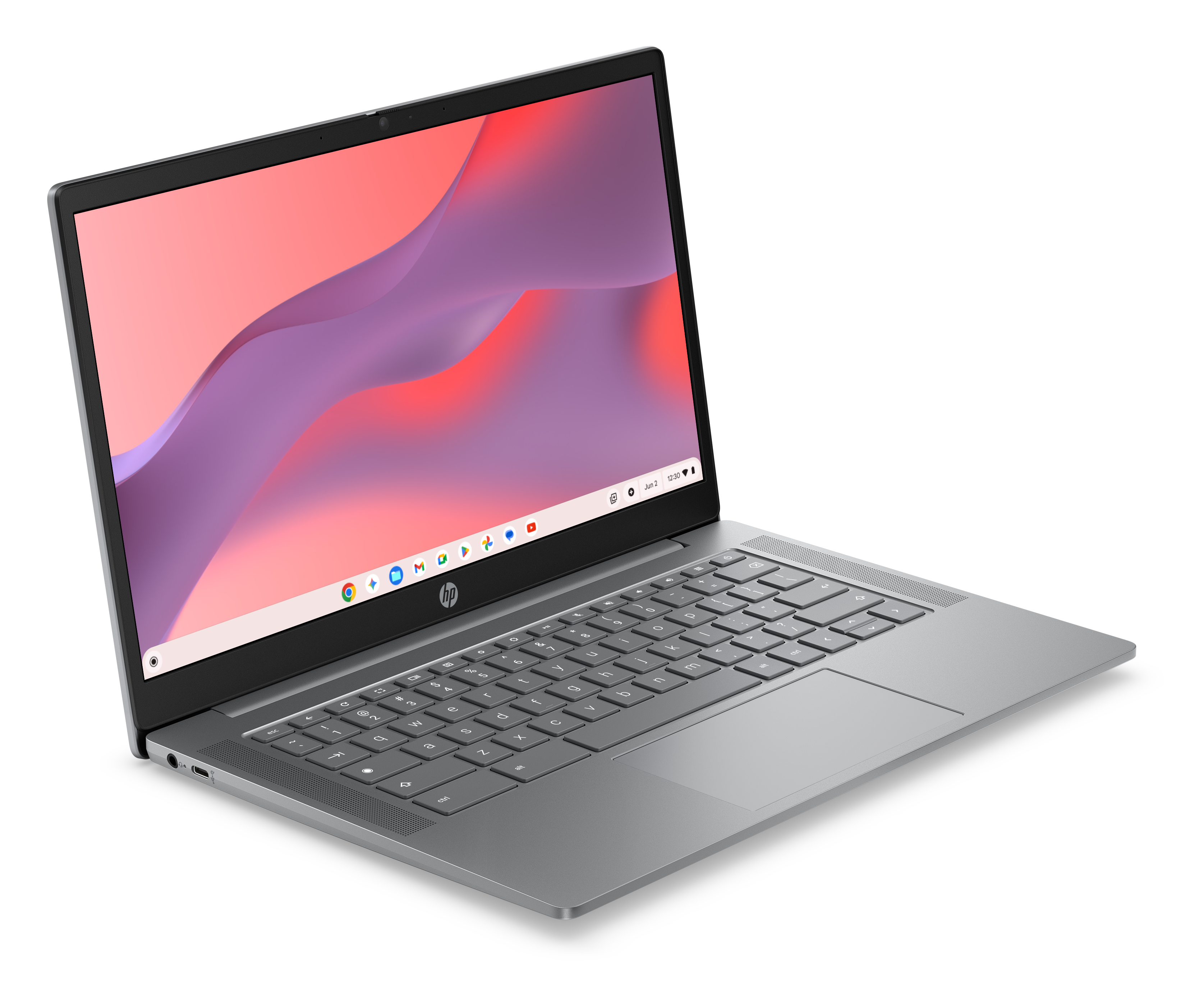 HP Chromebook 14a-nm0110ng 14" MediaTek Kompanio 540 4 GB RAM 64 GB eMMC ChromeOS Meteor Silver
