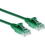 ACT Green 3 meter LSZH U/UTP CAT6 datacenter slimline patch cable with RJ45 connectors CAT6 U/UTP SLIMLINE GN 3.00M (DC9703)