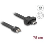 Delock USB 10Gbps Flachbandkabel Typ-E Key A 20 Pin ST> USB-C BU Einbau 0 (85760)