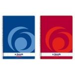 herlitz Collegeblock x-book, DIN A4, 80 Blatt, liniert Lineatur 27, Rand links und rechts, 70 g-qm, holzfrei, sta- (306423)