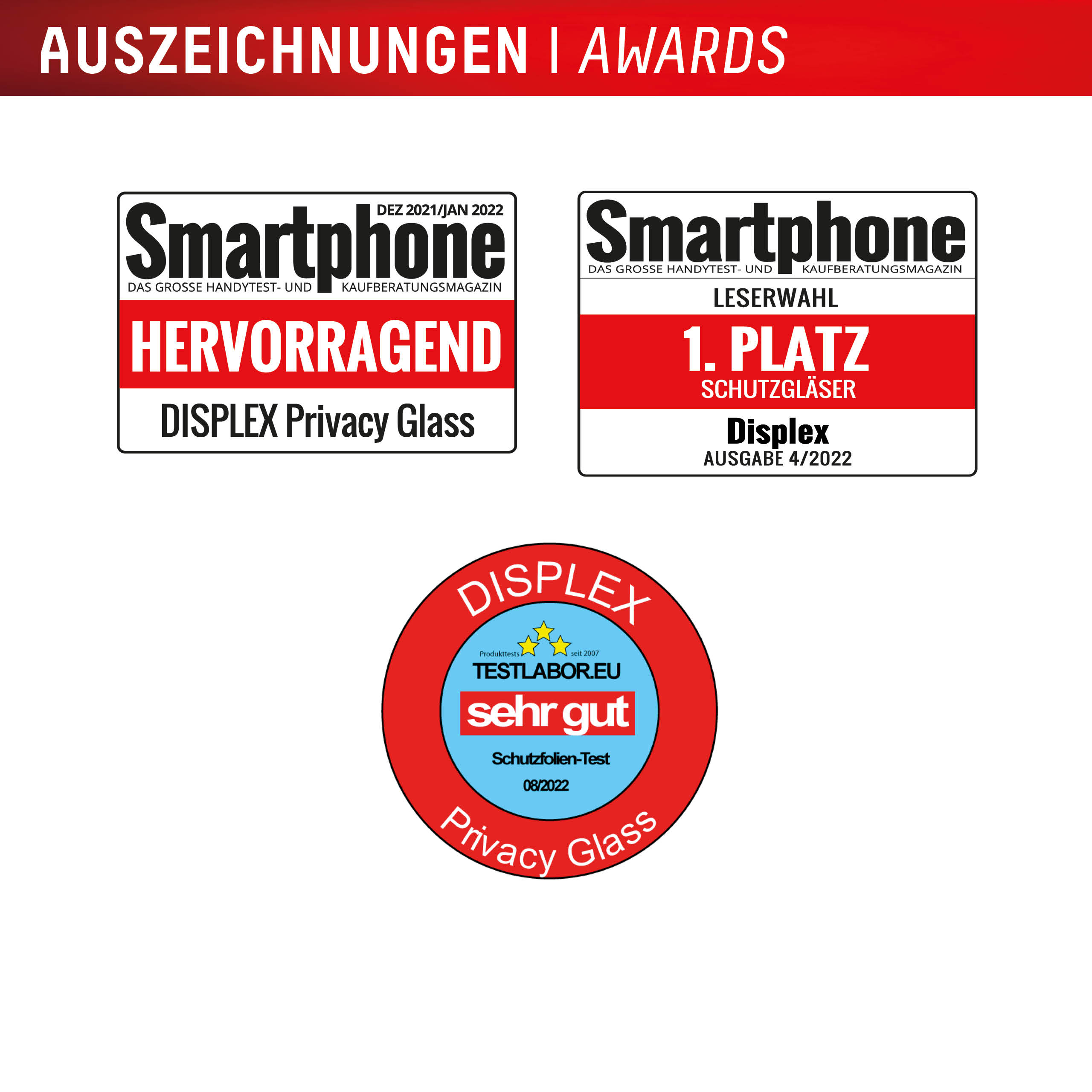 E.V.I. Displex Privacy Glass Displayschutz für iPhone 16 Pro Max