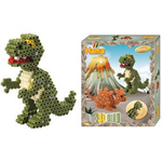 Hama Bügelperlen midi 3D "Dinos", Geschenkpackung Durchmesser Bügelperle midi: 5,0 mm - 1 Stück (00003250)