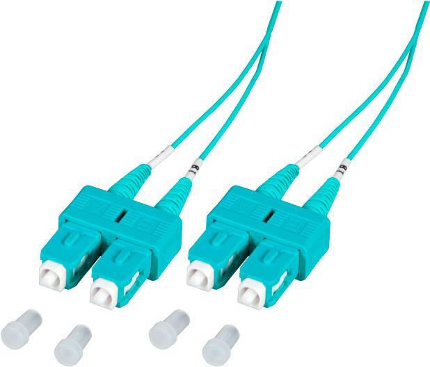 EFB Elektronik O7413.5-1.2 Glasfaserkabel 5 m 2x SC OM3 Aqua-Farbe (O7413.5-1.2)