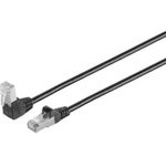 S/CONN maximum connectivity Netzwerkkabel-Patchkabel, cat 6, S/FTP, PIMF, Winkel-gerade, schwarz, 2,0m (08-64035)