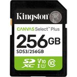 Kingston Technology 256GB SDXC Canvas Select Plus Gen3 150MB/s C10 UHS-I U1 V10 (SDS3/256GB)