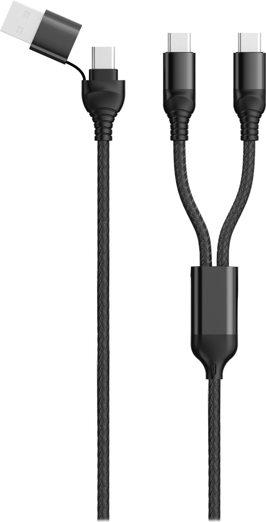 2GO 797367 USB Kabel 1,2 m USB A/USB C 2 x USB C Schwarz (797367)