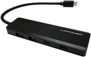 LC-Power LC-HUB-U3-4-C 2xUSBA 1XUSB-C Black retail (LC-HUB-U3-4-C)