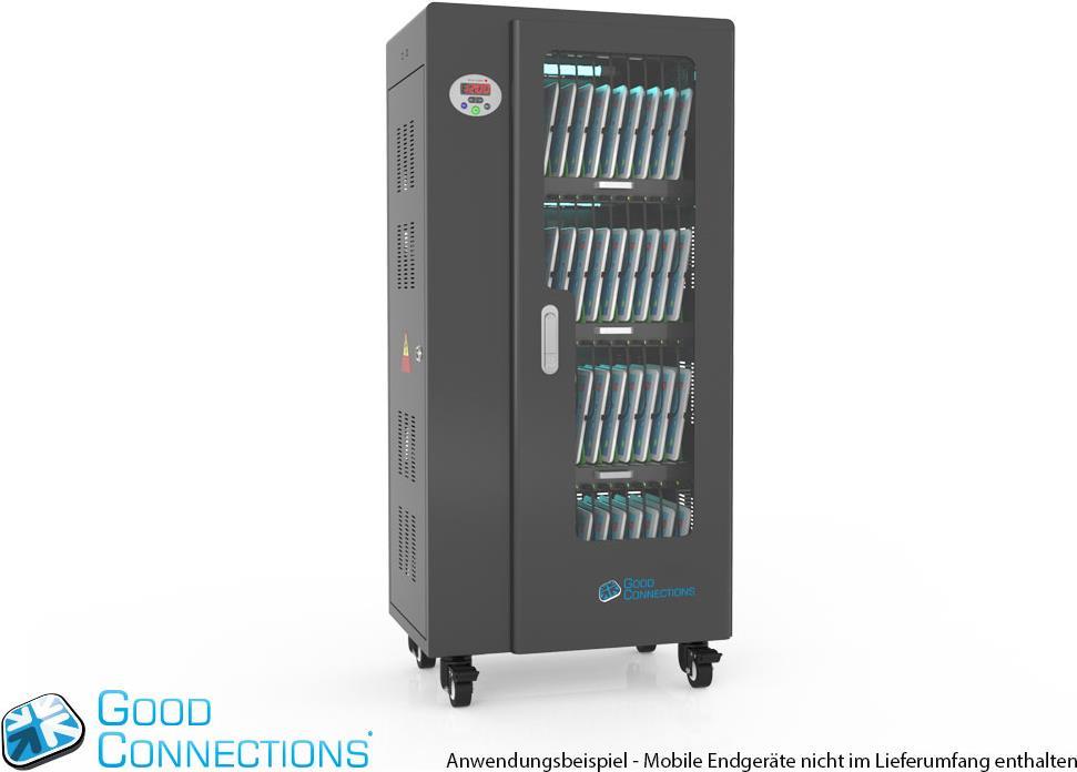 Tablet-Ladewagen für bis zu 40 Geräte, UV-C Desinfektion, Smart Control, Synchronisierungsfunktion f (PCT01-B40S)