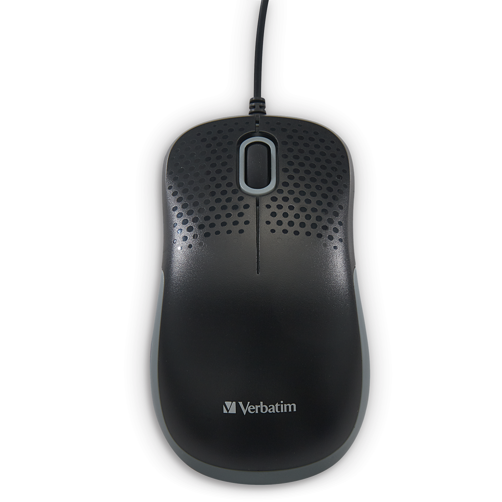 Verbatim Silent Optical Mouse 49024 USB Maus Schwarz