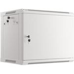 Lanberg Rack Wandschrank 19" 9U/600X450 Metalltür grau (WF01-6409-00S)