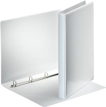 Esselte Präsentations-Ringbuch Essentails, A4, weiß, 4 Rund- Ringmechanik, Rückenbreite: 30 mm, Ringdurchmesser: 16 mm (49700)