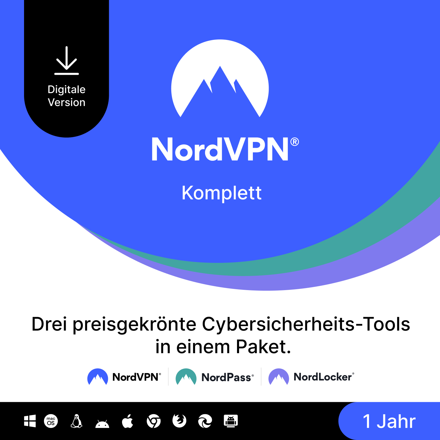 NordVPN Komplettes Sicherheitspaket 1 Jahr Download