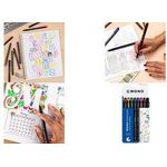 Tombow Fineliner MONO drawing pen, 8er Etui Strichbreite: 0,35 mm, mit Metallspitze, Pigmenttinte auf - 1 Stück (WS-EFL-8C)