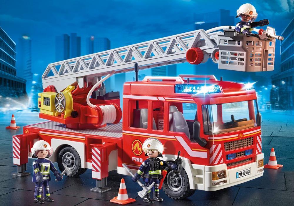 PLAYMOBIL - Feuerwehr-Leiterfahrzeug (9463)