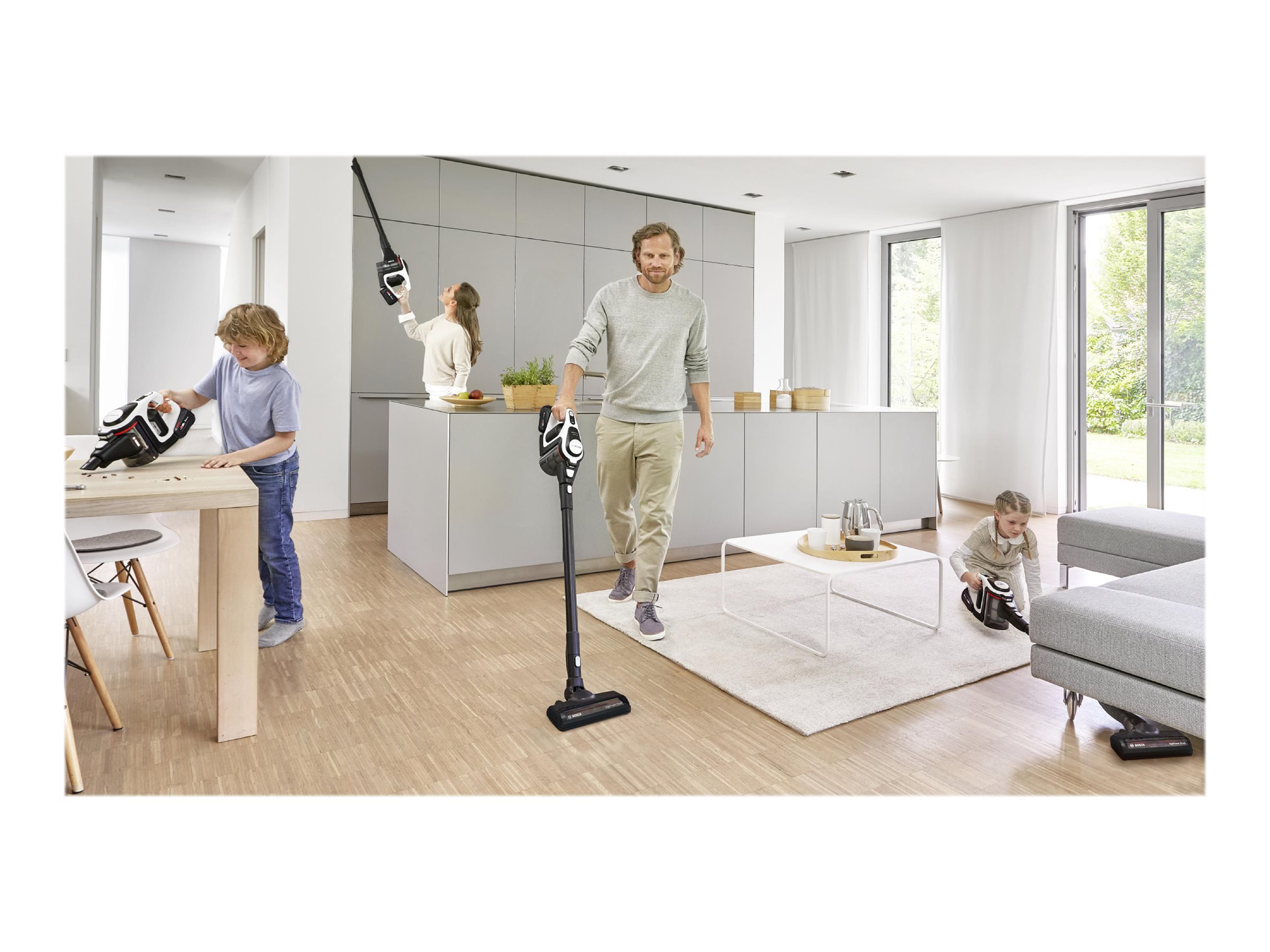 Bosch Series | 8 Unlimited Gen2 BSS825ALL Stabstaubsauger 45 min Schwarz, Weiß