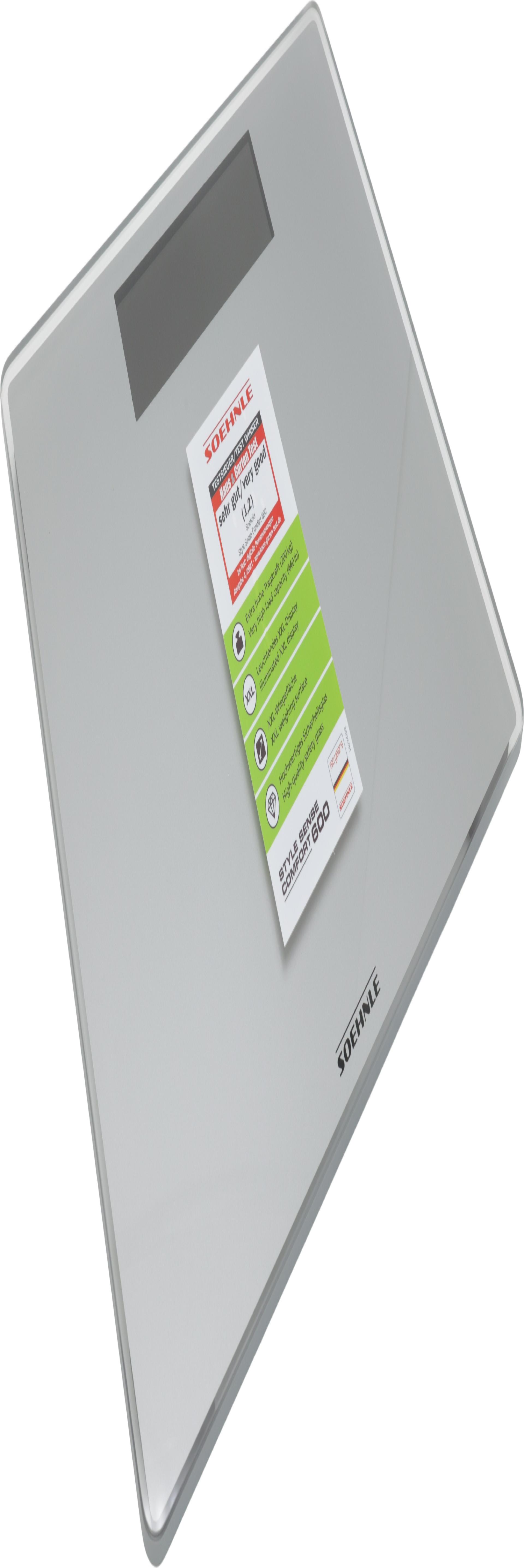 Soehnle Style Sense Comfort 600 Personenwaage Silber