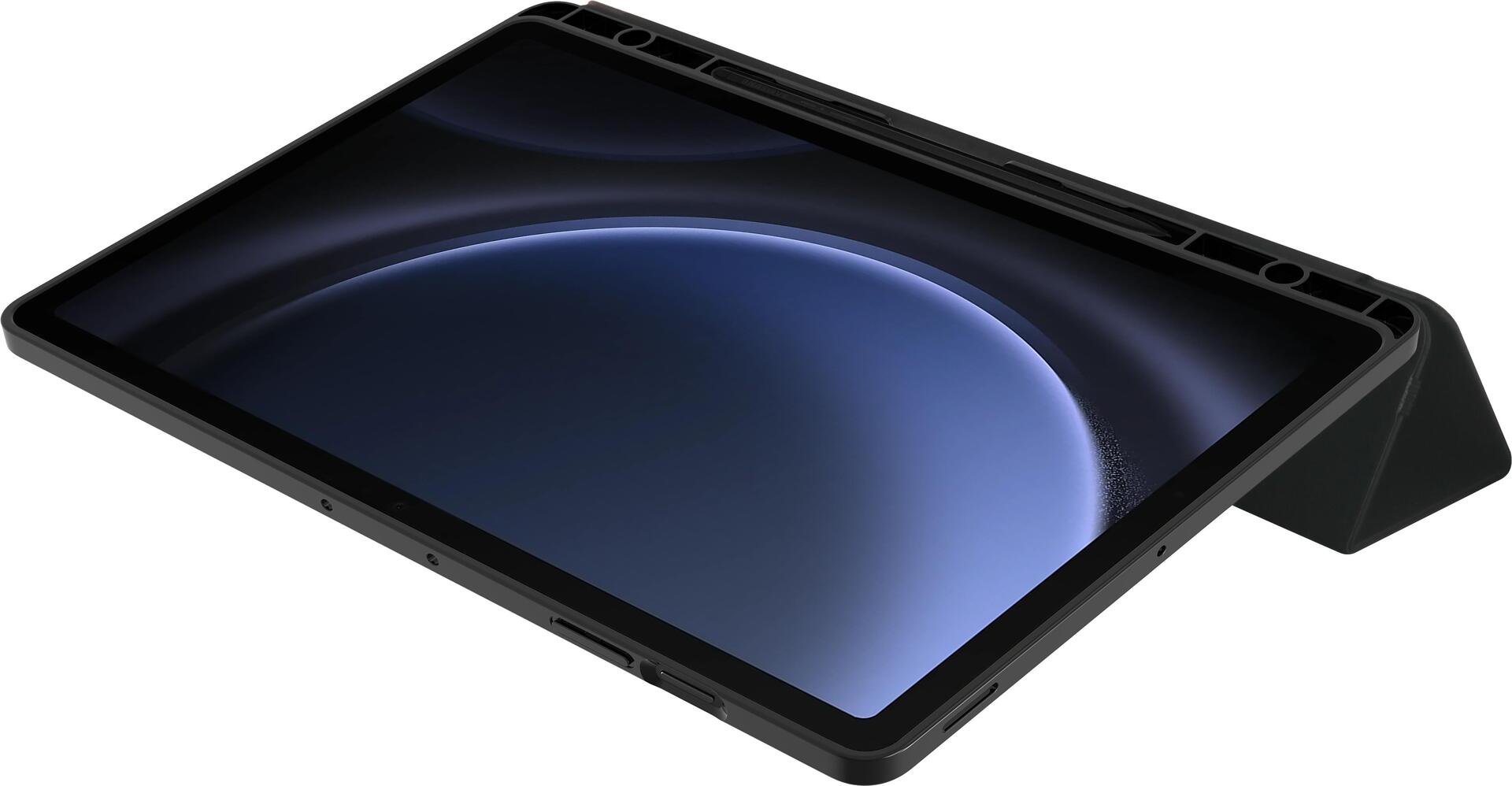 OtterBox React Folio Series Flip-Hülle für Samsung Galaxy Tab S9 FE+ 12,4" Schwarz