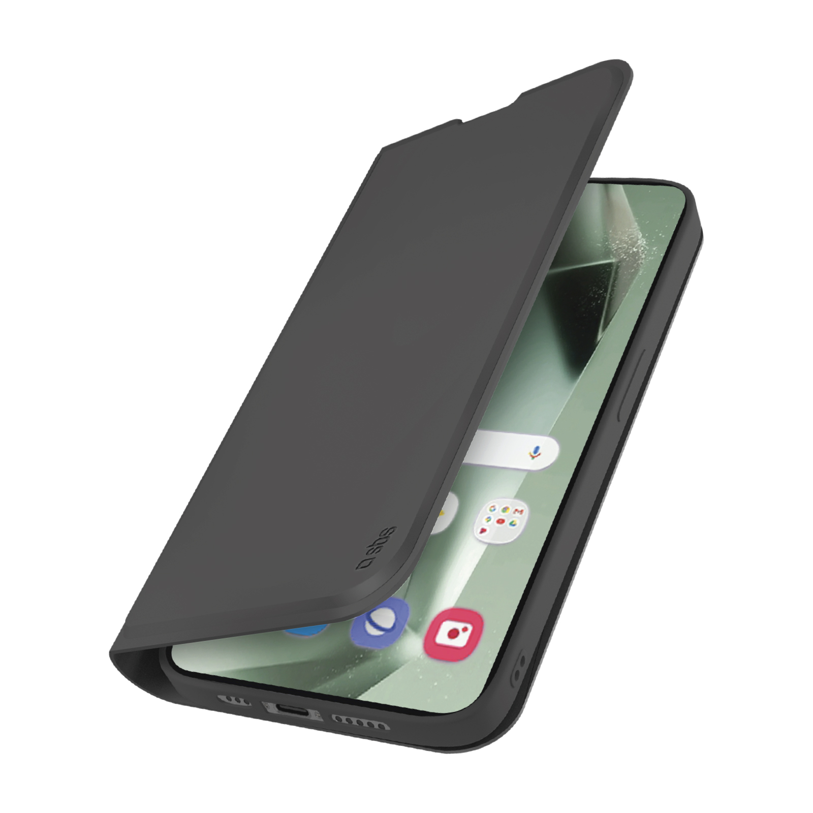 SBS Wallet Stand Samsung Galaxy S24 FE 6,7" Schwarz