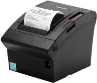 Bixolon SRP-382, USB, Ethernet, 8 Punkte/mm (203dpi), Cutter, schwarz Bondrucker, Thermodirekt, 8 Punkte/mm (203dpi), variable Papierbreite (58/80mm), Druckbreite (max.): 72mm, Rollendurchmesser (max.): 83mm, Geschwindigkeit (max.): 350mm/Sek., USB, Ethernet, Kassenladenanschluss, Cutter, Emulation: BXL/POS, inkl.: Netzteil, Netzkabel, Bonrolle, Treiber CD, QSG, separat bestellen: Schnittstellenkabel, schwarz (SRP-382EK)