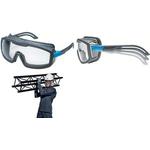 uvex Bügelbrille i-guard, Scheibentönung: klar Schutzbrille, Rahmenfarbe: anthrazit/blau, Material: PC, - 1 Stück (9143266)