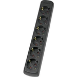 as - Schwabe 11712 Steckdosenleiste ohne Schalter Schwarz ohne Stecker (11712)