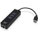 ACT AC6310 Schnittstellen-Hub USB 3.2 Gen 1 (3.1 Gen 1) Type-A 5000 Mbit/s Schwarz (AC6310)