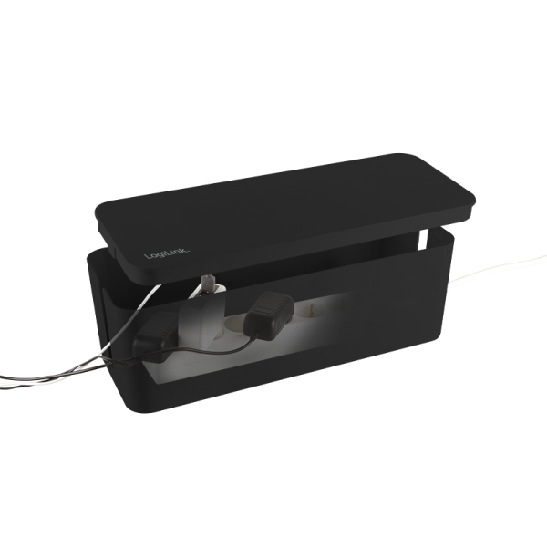 LogiLink KAB0077 Kabelmanagement-Box Set Schwarz
