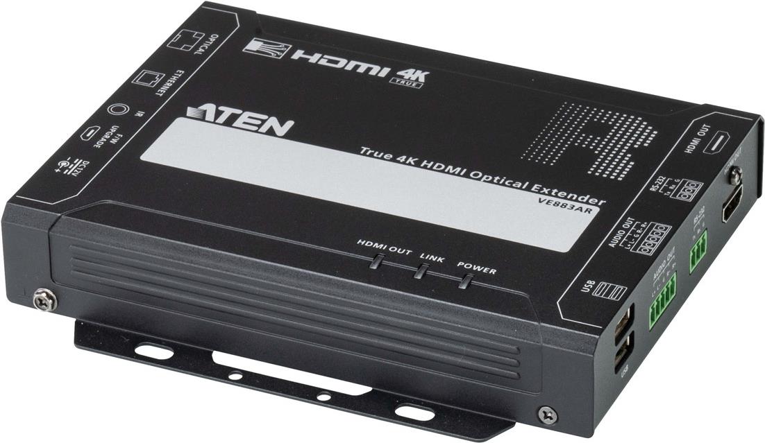 ATEN True 4K HDMI Optischer Empfänger (4K@300m (K1 (VE883ARK1)