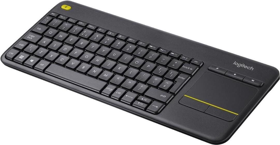 Logitech Wireless Touch Keyboard K400 Plus QWERTZ Deutsch Schwarz