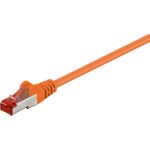 Wentronic Goobay CAT 6 Patchkabel, S/FTP (PiMF), Orange, 5 m - CCA Kupfergemisch (95516)